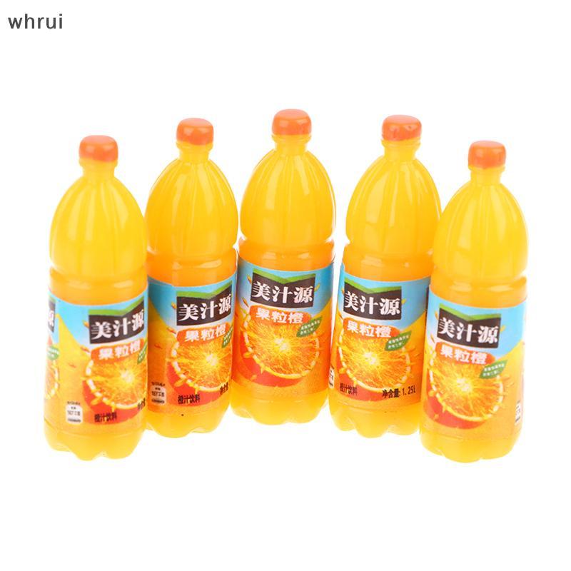 [WHRUI] 5 Peças 1 : 12 Casa De Bonecas Em Miniatura Modelo De Bebidas De Frutas Cozinha Acessórios De Comida Brinquedos