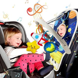 Brinquedos para Cadeira de Carro para Bebês a Partir de 6 Meses, Brinquedos para Cadeira de Carro com Piano Musical de P