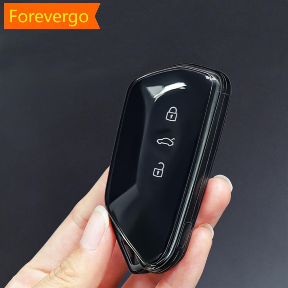 forevergo TPU Macio Carro Transparente Caso Chave Controle Remoto Proteger Capa Acessórios Automóveis Para VW Volkswagen
