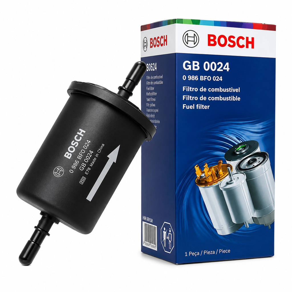 Filtro Combustivel original Bosch Renault Clio/Logan/Sandero 1.0 1.6