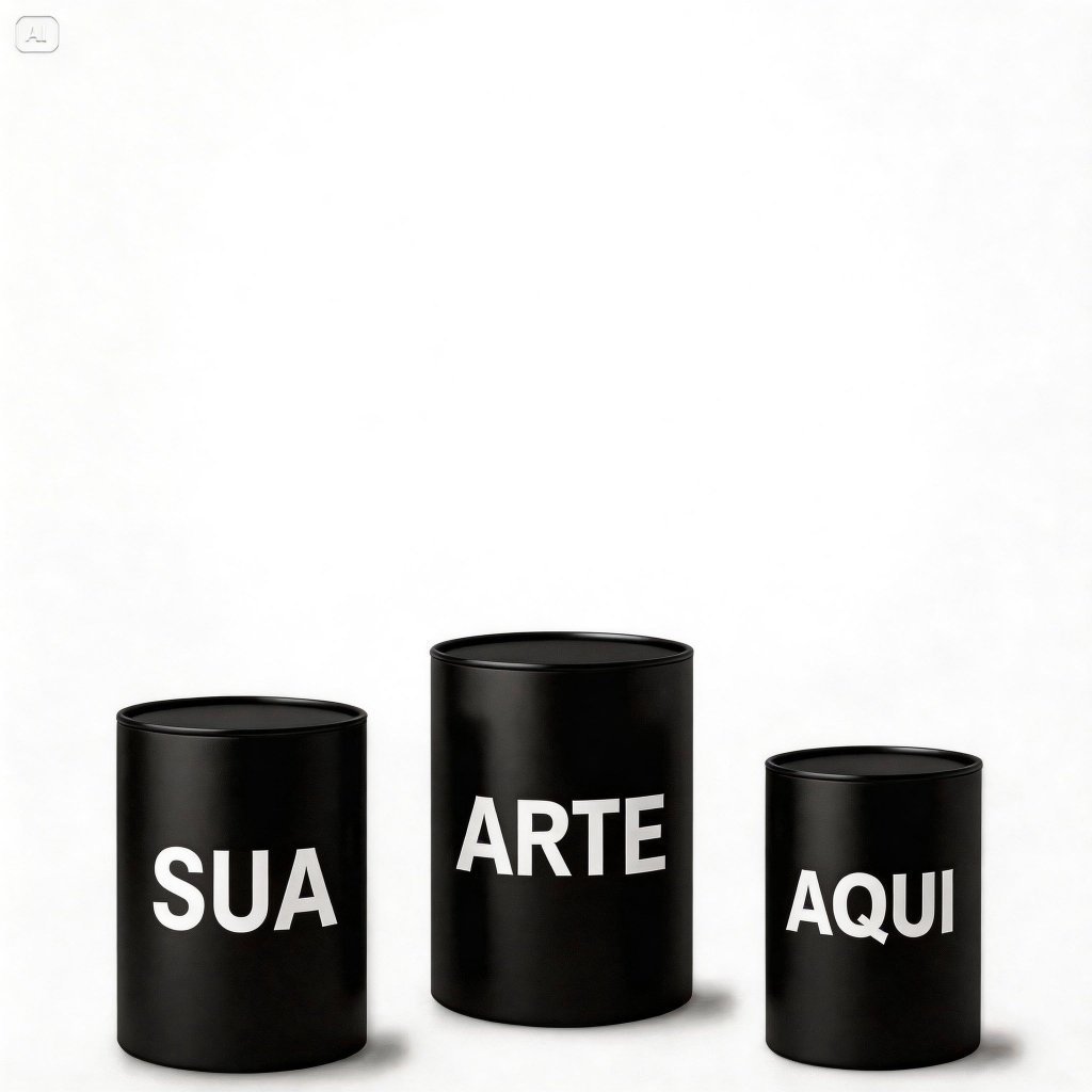 Monte Seu Kit De Capa Para Painel Redondo + Capa para Cilindros Personalizado Personalize Sua Arte Aqui — imagem 2 de 2