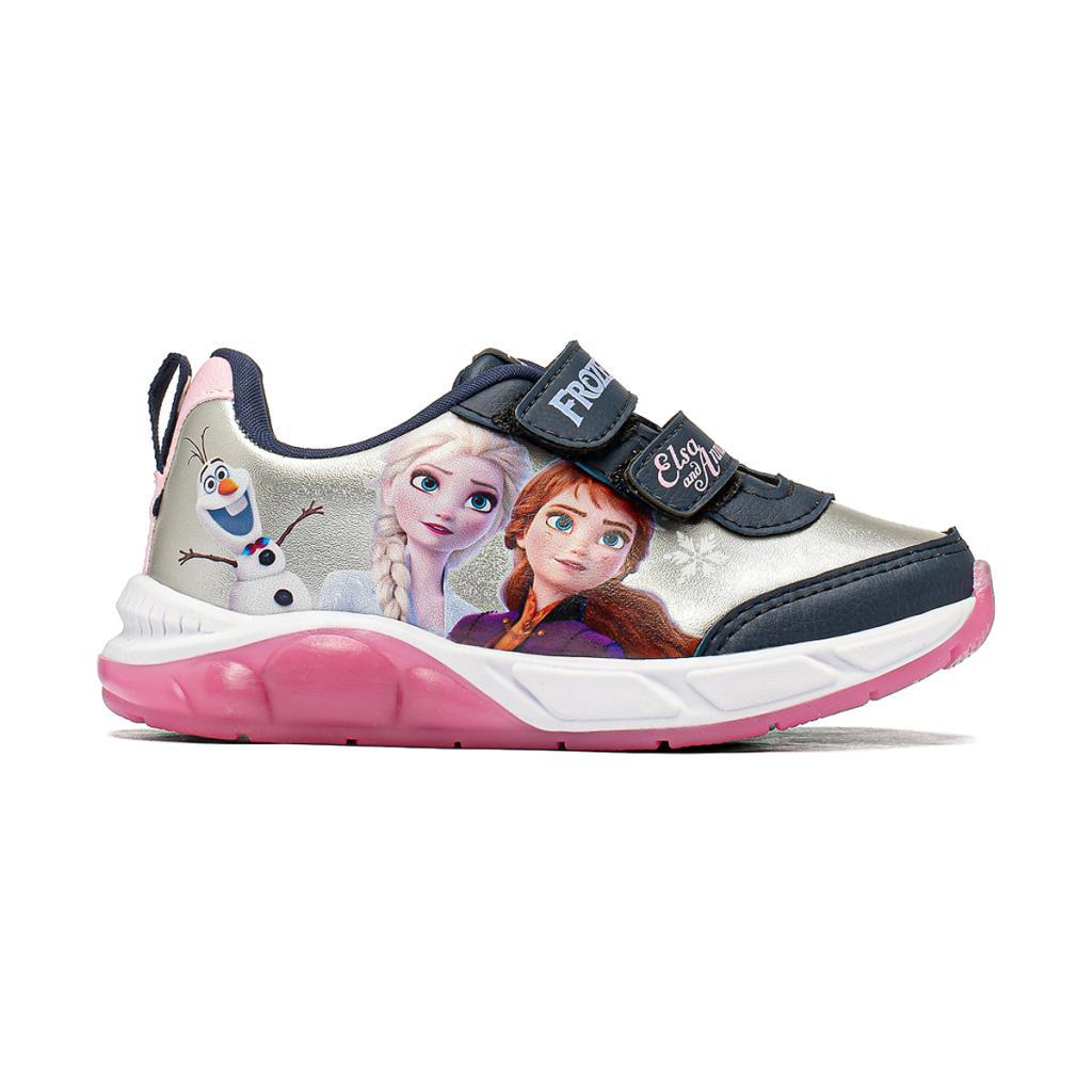 Tênis Frozen Feminino Infantil Disney Frozen Elsa Anna Olaf com LED Menina