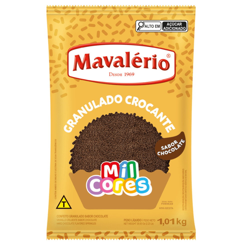 Chocolate Granulado Crocante 1kg - Mavalerio