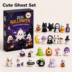 Calendário de Contagem Regressiva Halloween 2026 | Decoração Temática | Presente Infantil