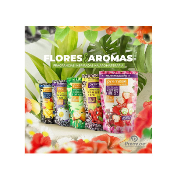 Sabonete Líquido Flores e Aromas Refil 450ml - Premisse