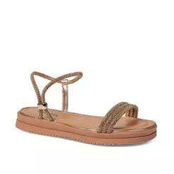 Sandália Mississipi Flatform Metalizada Feminina MF033