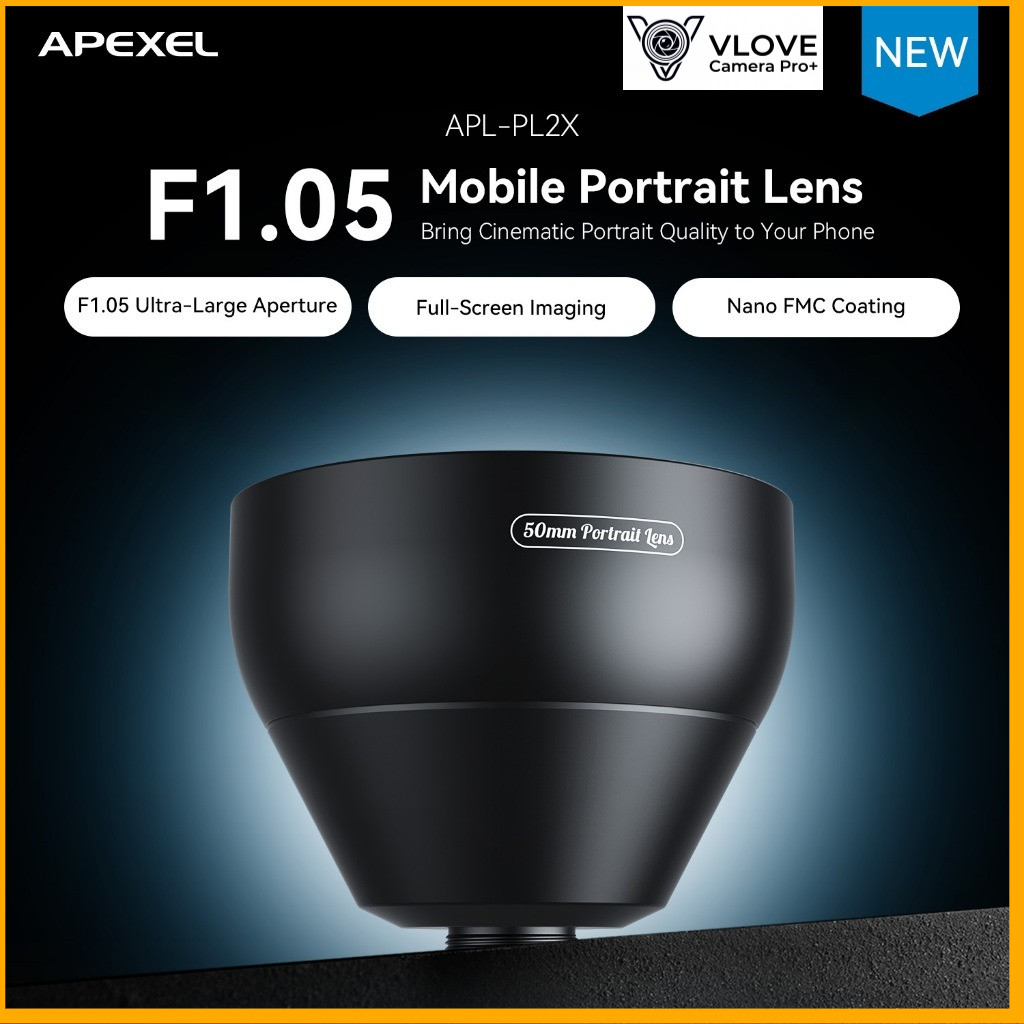 Lente Óptica Ultragrande APEXEL 2X Com Interface De 17 Mm-Ajuste Universal Para A Maioria Dos Smartphones .