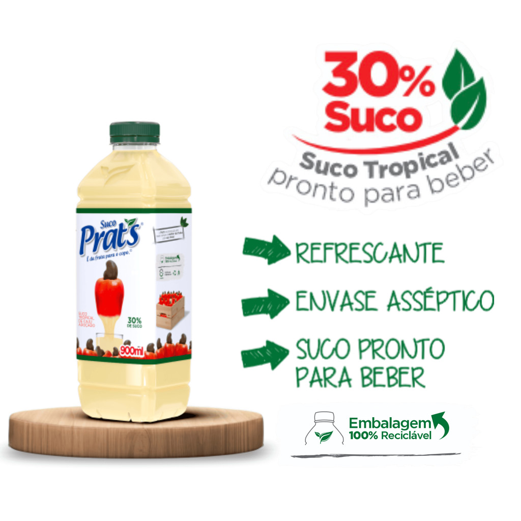 Suco Tropical de Caju Adoçado Prat's · foto 2