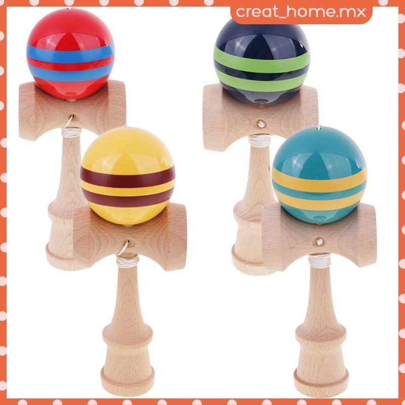 [Creat_home] Kid Kendama Ball Saúde Japonesa Tradicional Jogo De Madeira Brinquedo De Habilidade De Equilíbrio