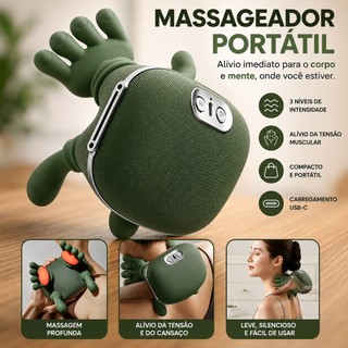 Massageador Multiuso Corporal 10w USB Pescoço Ombros Lombar com Aquecimento Portátil Envio Imediato