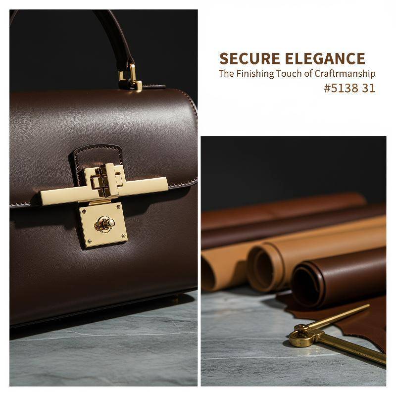 [Init-t] Bolsa Lo Fechos Liga Premium Metal À Prova De Ferrugem Durável Multi Acabamentos Para DIY Couro Artesanato Repa