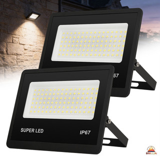 Kit 2-8 Refletor LED 400W Holofote Externo IP67 Bivolt Prova D'água Luz Branca Fria 6500K Econômico