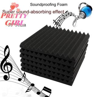 [Pretty ggirl] Painel De Parede Acústico De Espuma À Prova De Som Azulejos De Estúdio Com Isolamento [Novo]