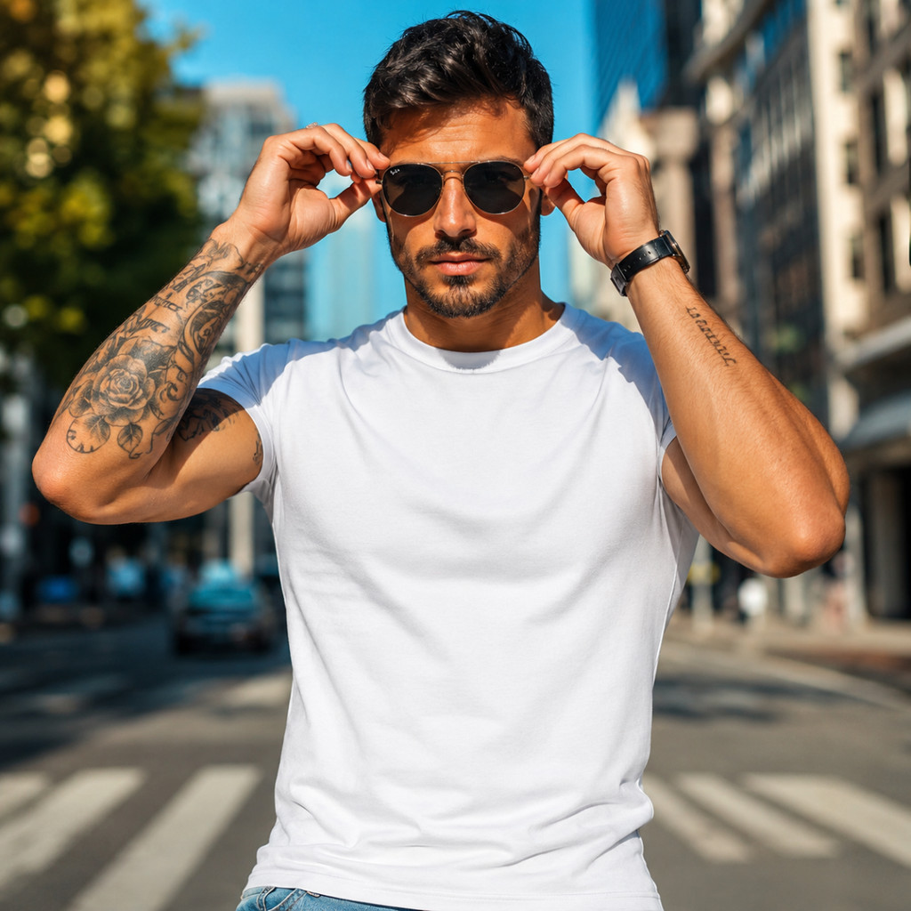 Camiseta Masculina Básica 100% Algodão Fio 30.1 Premium Confortável Casual Macia Caimento Perfeito