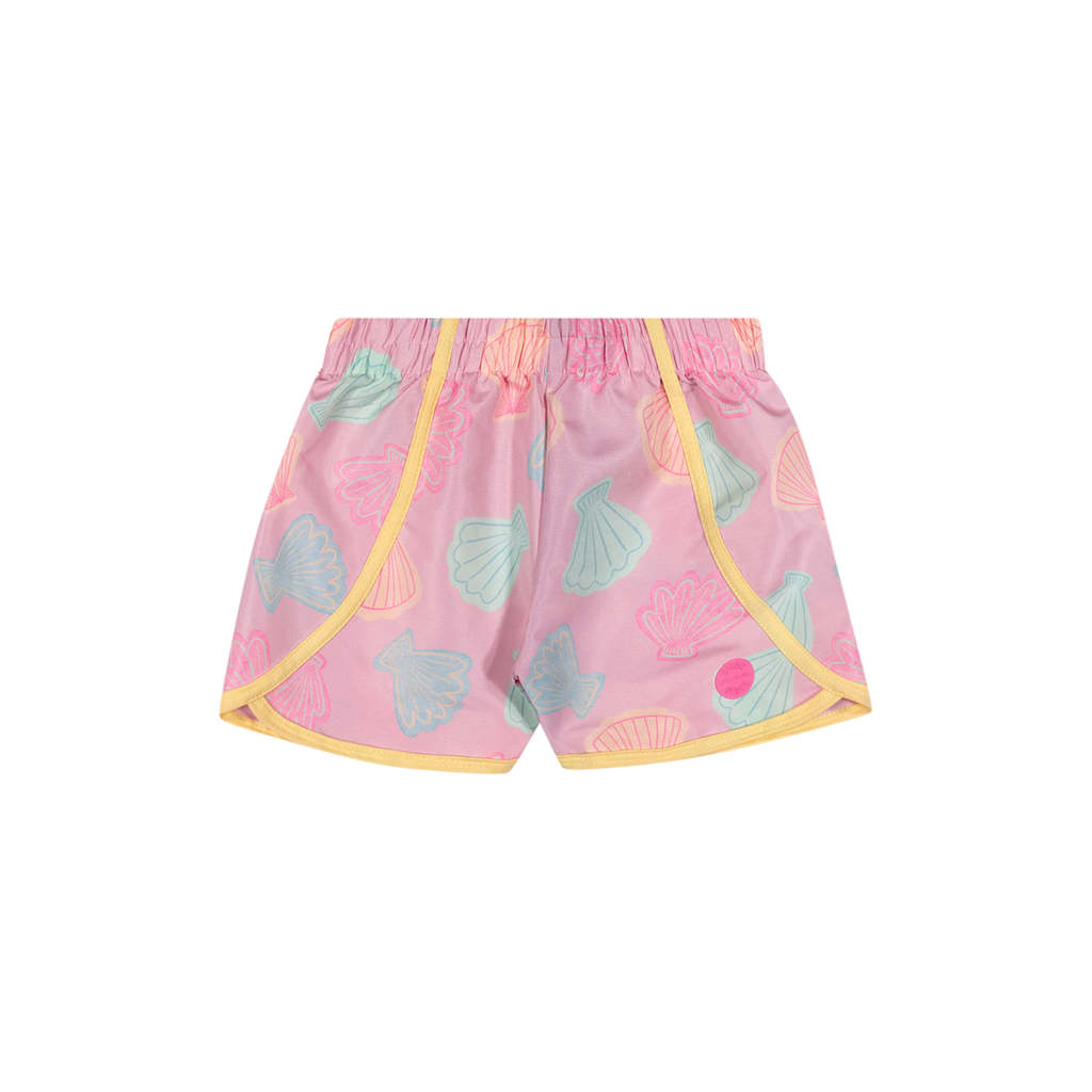 Short de Praia Infantil Menina Tactel Elian Rosa — imagem 2 de 2