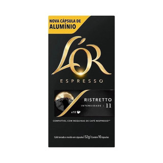 Cápsula de Café Expresso Lor Ristretto 10 unidades 52g