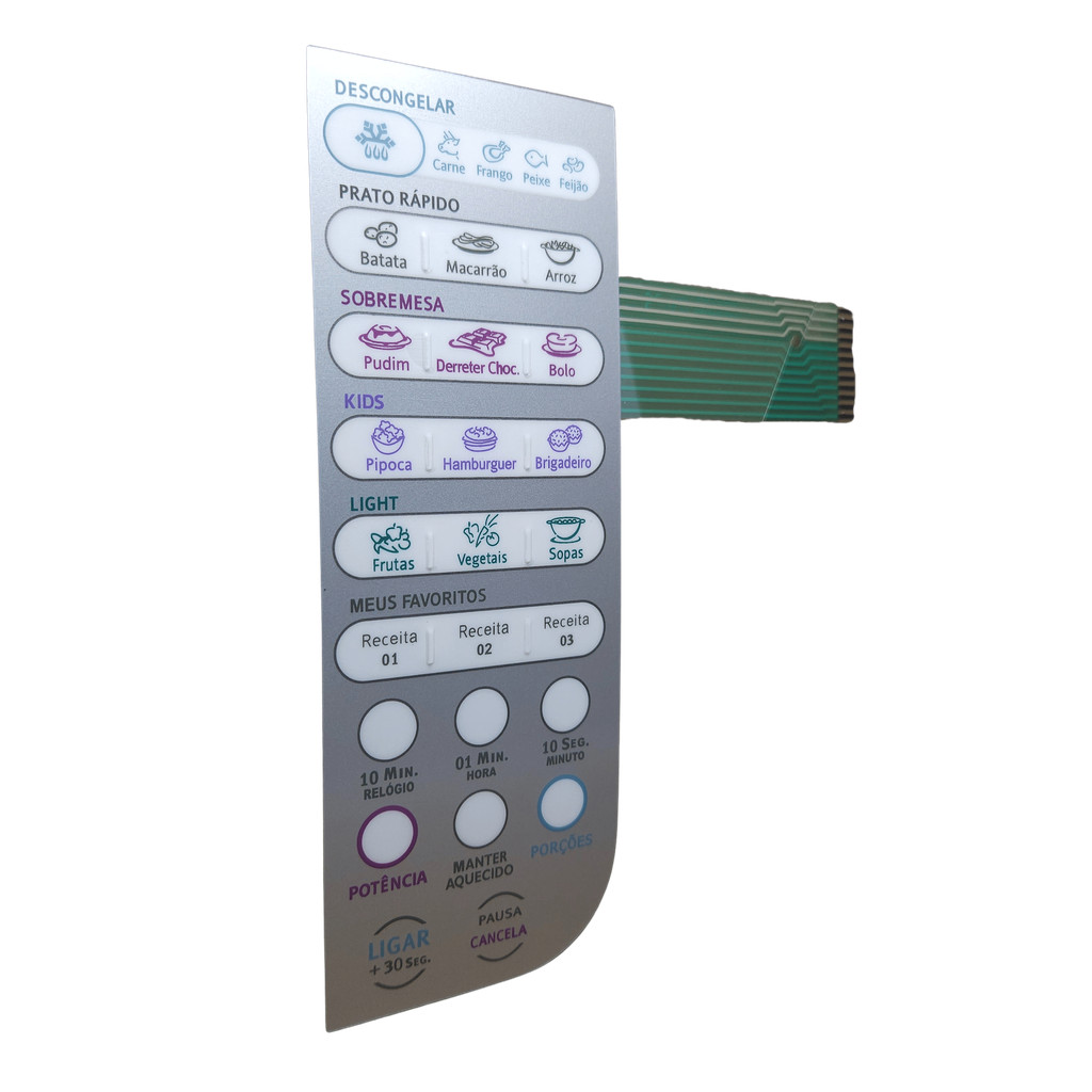 Membrana Teclado Microondas Electrolux MEF33 — imagem 2 de 2