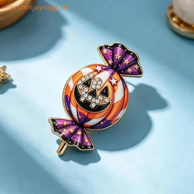 { JJTH } Lindo Broche De Abóbora Doce De Halloween , 1 Peça , Alfinete De Decoração Fofo Para Mulheres , Meninas , Fanta