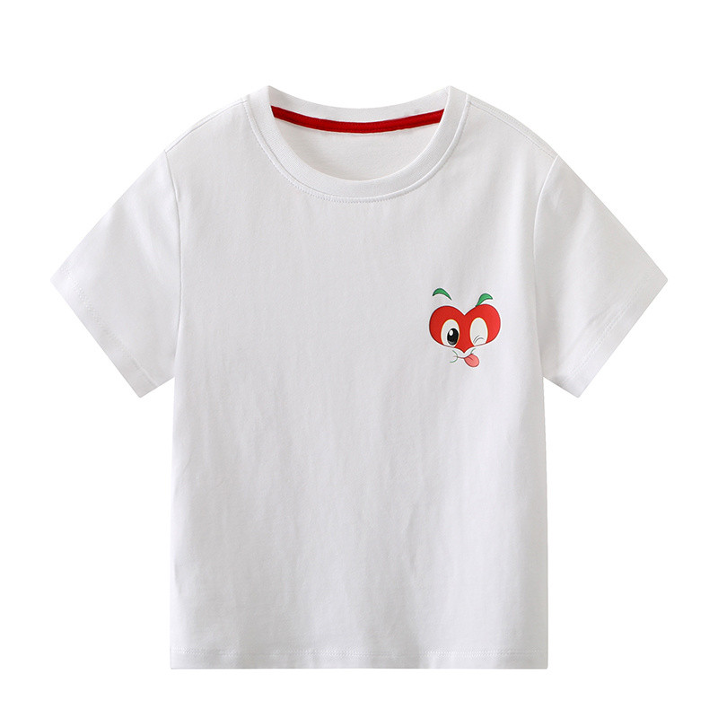 Japonês único roupas infantis comércio exterior crianças meninos camisetas de manga curta topos das crianças puro algodã