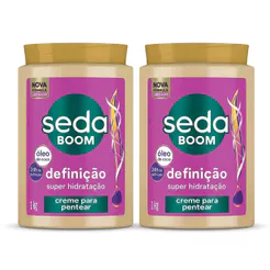 Kit 2 Creme Seda Boom Definição Super Hidratação 1kg Cada