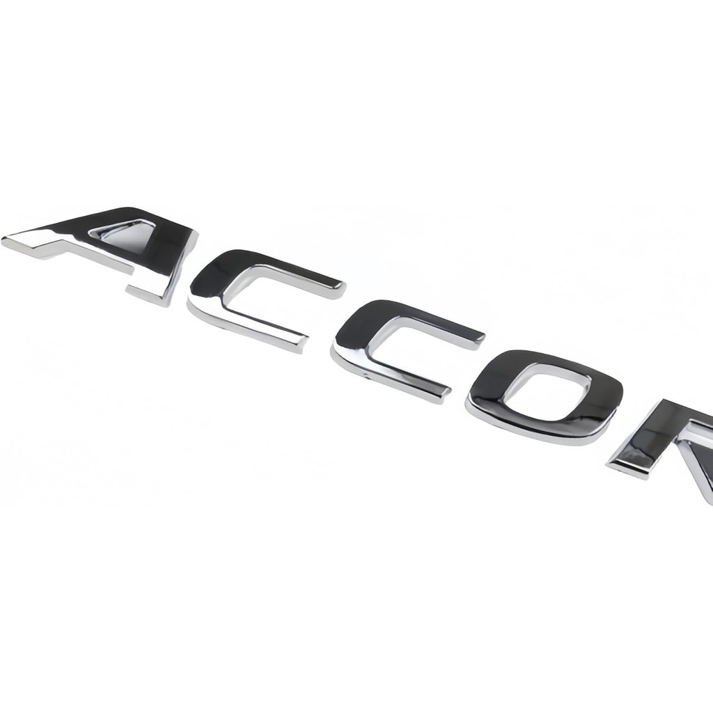 Para Accord Emblema Letras 3D Peça De Reposição Adesivo Traseiro Corpo Decalque Acessório (Prata)