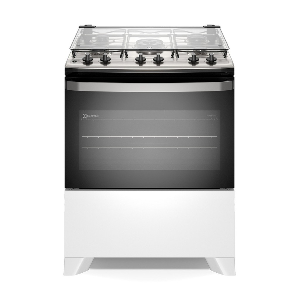 Fogao 5 Bocas Electrolux Mesa Inox com Perfectcook e Vaporbake Fe5iw Branco Bivolt