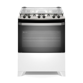 Fogao 5 Bocas Electrolux Mesa Inox com Perfectcook e Vaporbake Fe5iw Branco Bivolt