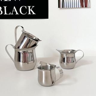 Ins aço inoxidável pequeno tanque de leite Espresso onça guirlanda copo beber copo de medição copo de leite estilo ocide