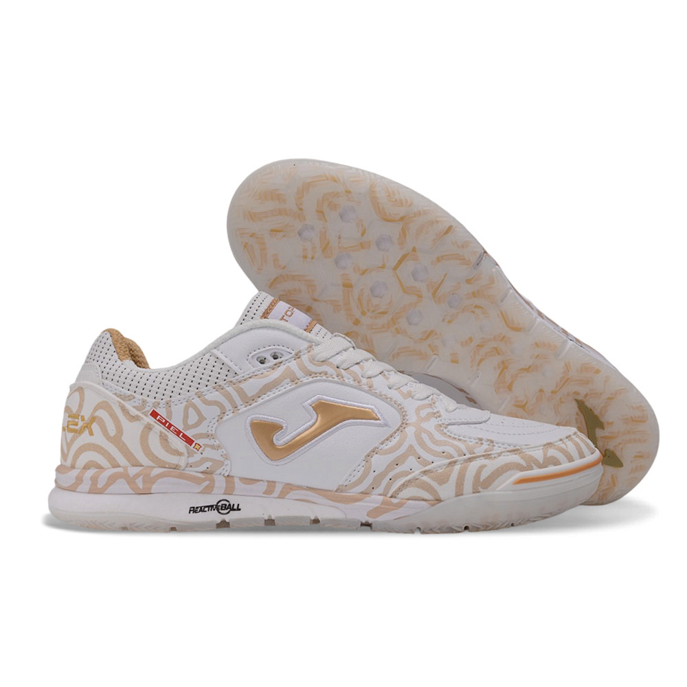 Sapatos De Futsal Internos Masculinos Top Flex Rebound IC Branco Preto Original