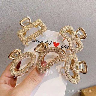 Presilha de Cabelo de Metal Média Coreana – Acessório de Cabelo Elegante para Mulheres, Acessório Moderno