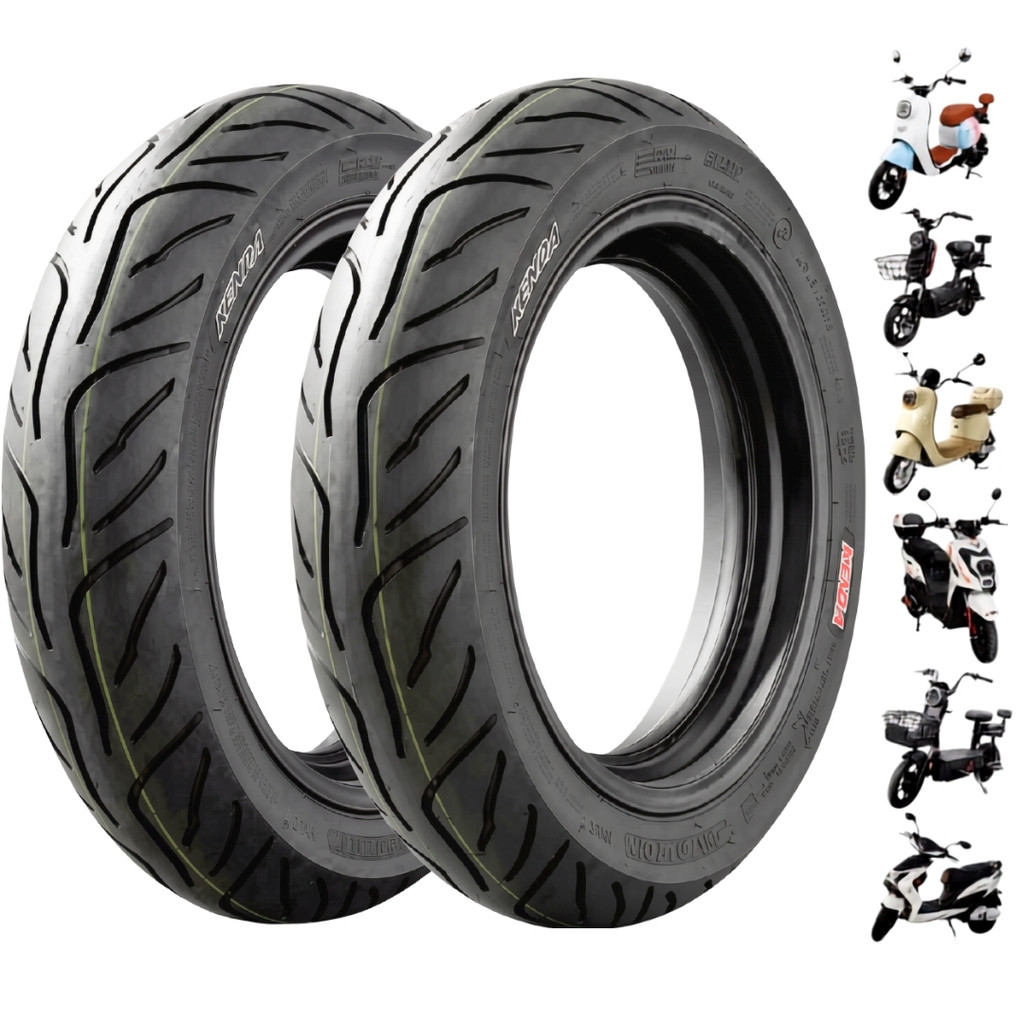 Par Pneu Kenda Original Aro 14x2.75 2.75-10 USO SEM CAMARA Scooter Eletrica Gloov Wehawk Shineray