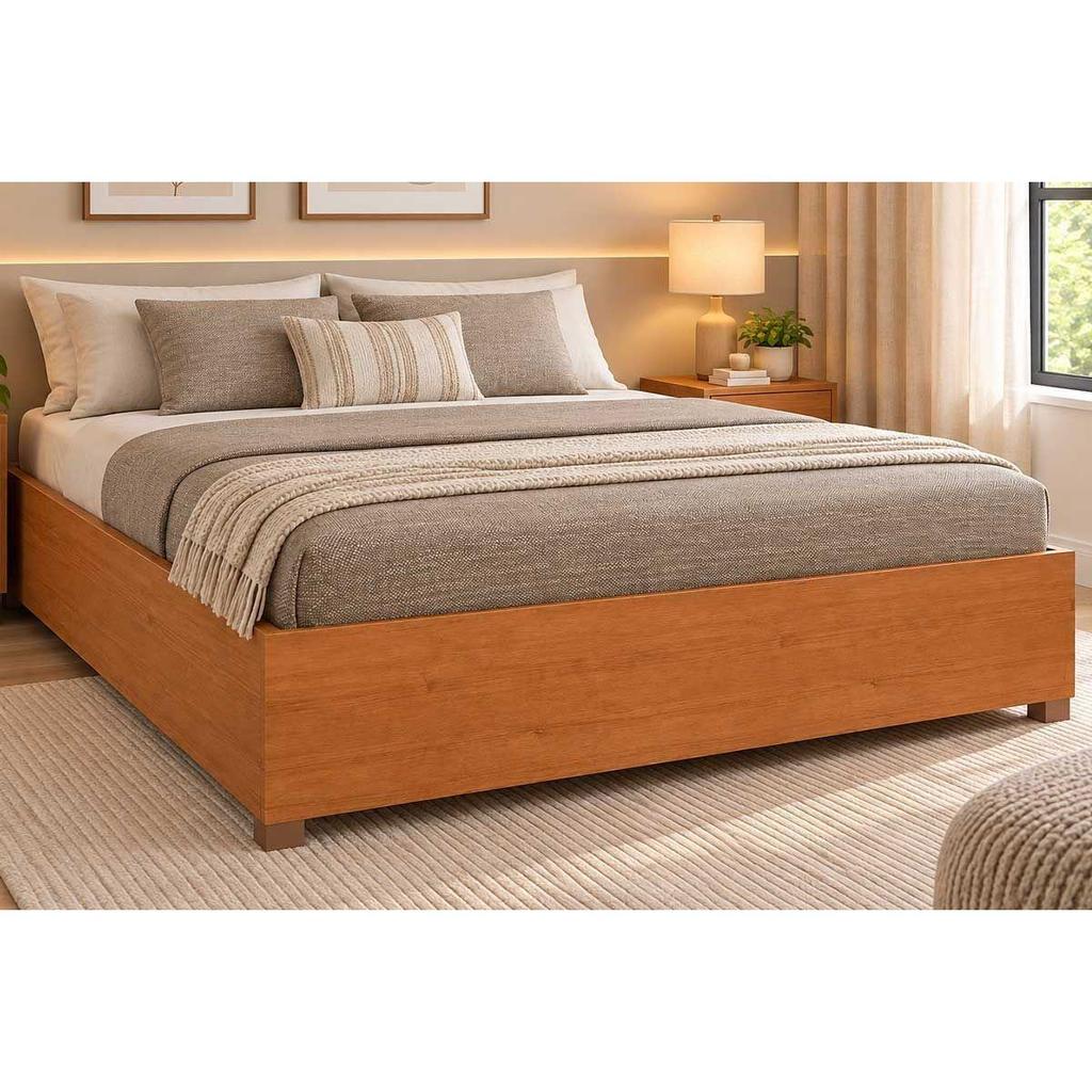 Cama de Casal de Mônaco Cinamomo - Tcil Móveis