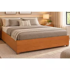 Cama de Casal de Mônaco Cinamomo - Tcil Móveis