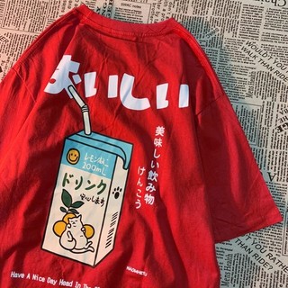 Camiseta oversized com estampa de gato japonês, para mulher e homem, de manga curta, folgada, casual, ideal para o dia a