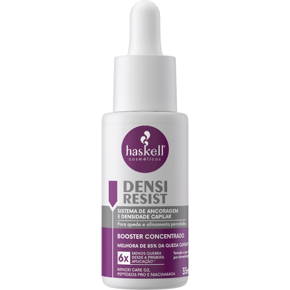 Booster Concentrado Densi Resist 35ml Haskell Cabelos com Queda, Afinamento e Quebra Tratamento antiqueda e antiquebra