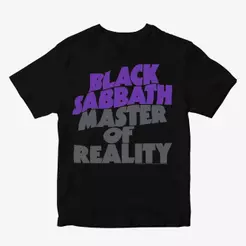 Camiseta Black Sabbath - Master Of Reality / Children Of The Grave - Preta (estampa frente e Verso)