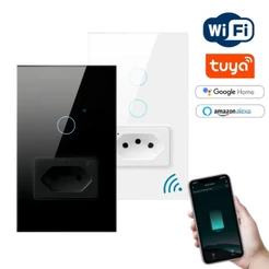 Interruptor Inteligente Touch Wi-Fi – Controle por App e Voz, Compatível com Alexa e Google, Automação Residencial