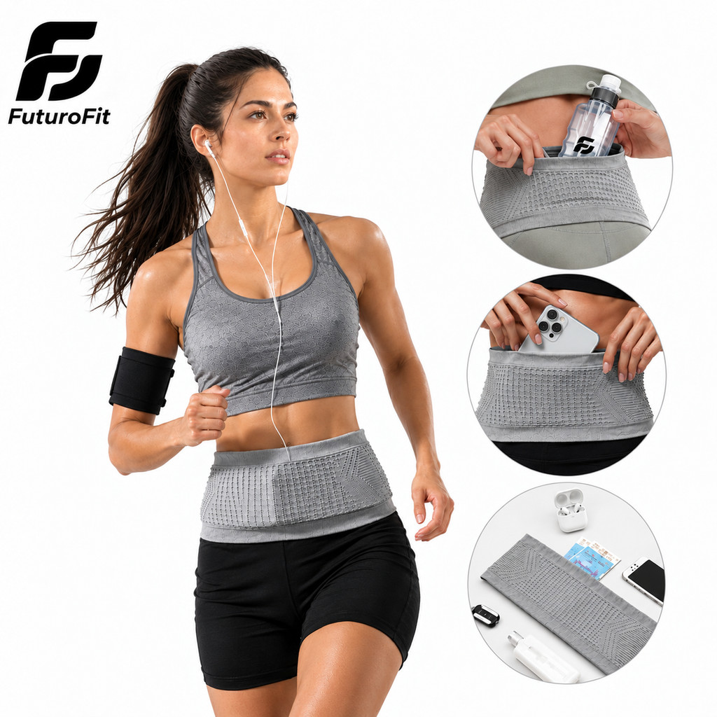 Bolso de corrida de alta elasticidade, profissional para homens e mulheres
