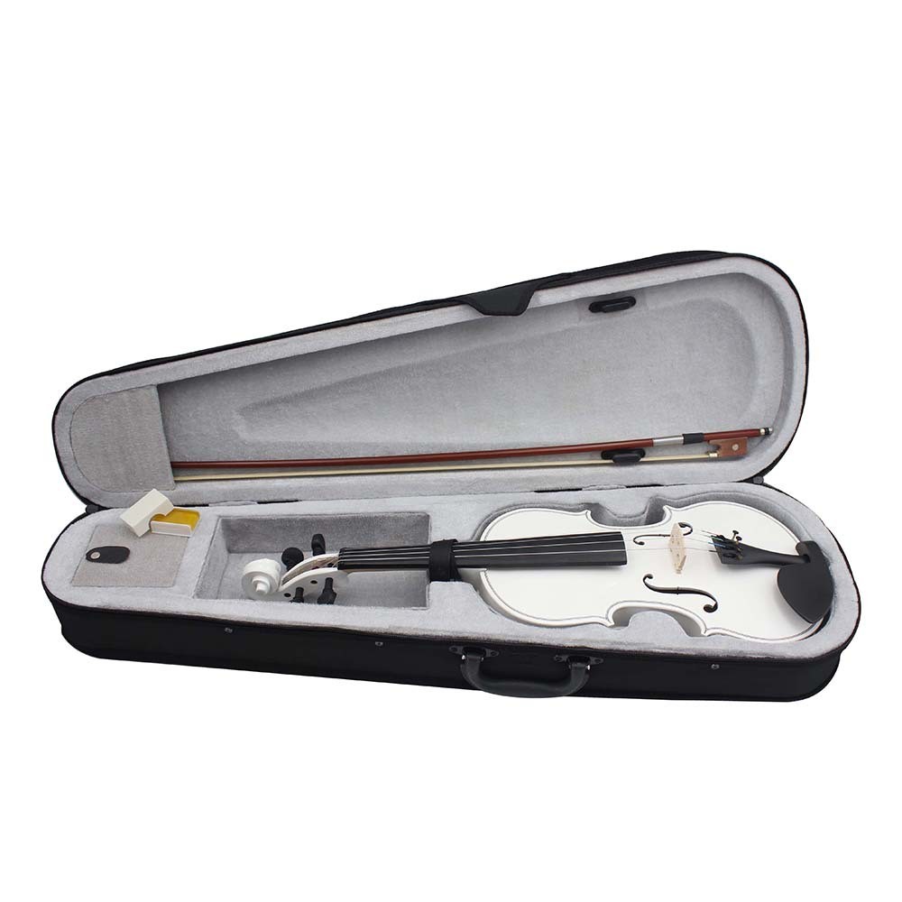 Conjunto de violino transfronteiriço violino branco adulto iniciante violino prática violino 4/4 violino Basswood