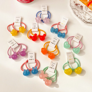 Jelly Color crianças bandana meninas bebê laço de borracha de cabelo não machuca o cabelo boa elasticidade meninas elást
