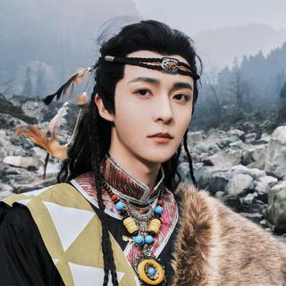 Miaojiang acessórios para o cabelo masculino adolescente sentimento testa corda cintas estilo antigo mongol miazuno coca