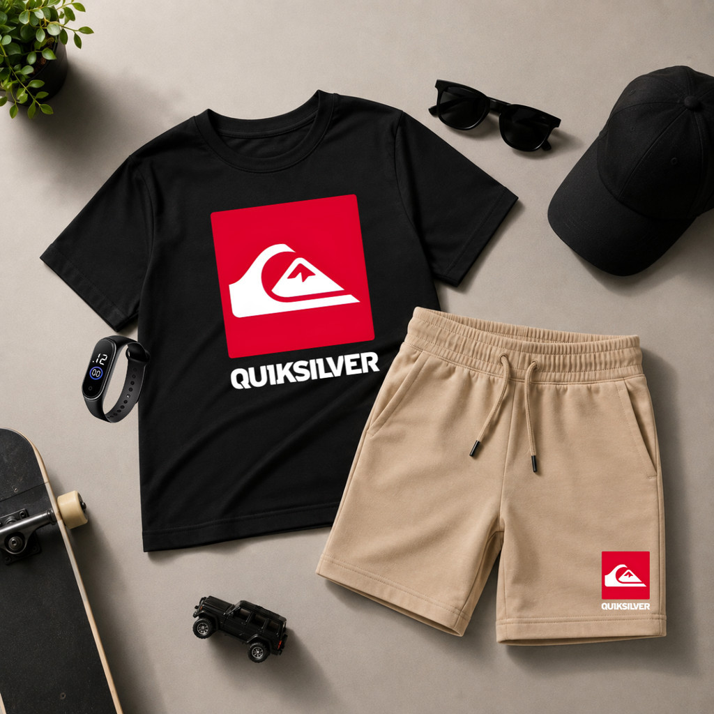 Kit Infantil Camiseta e Short Moletinho + Brinde Grátis Promoção de Lançamento Moda Verão