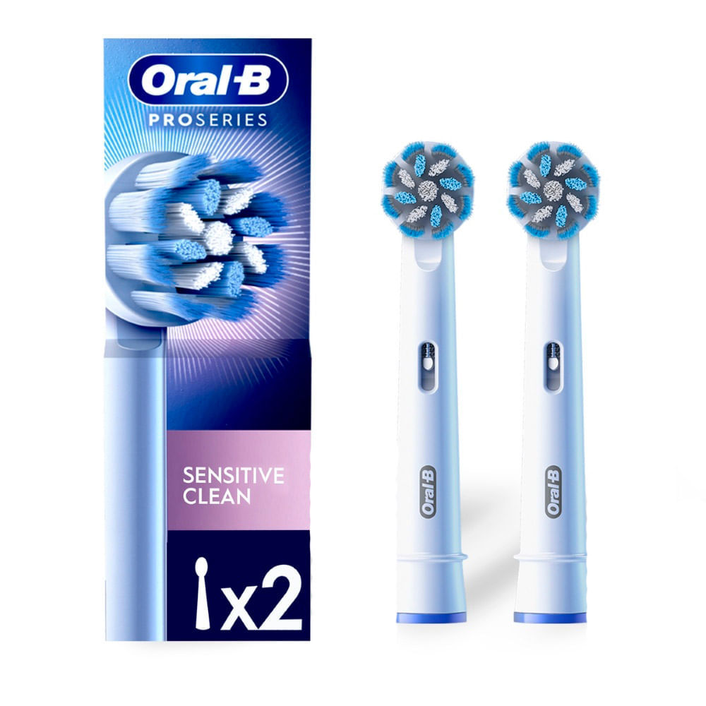 Refil para Escova de Dente Elétrica Oral-B Pro Series Sensitive Clean 2 Unidades