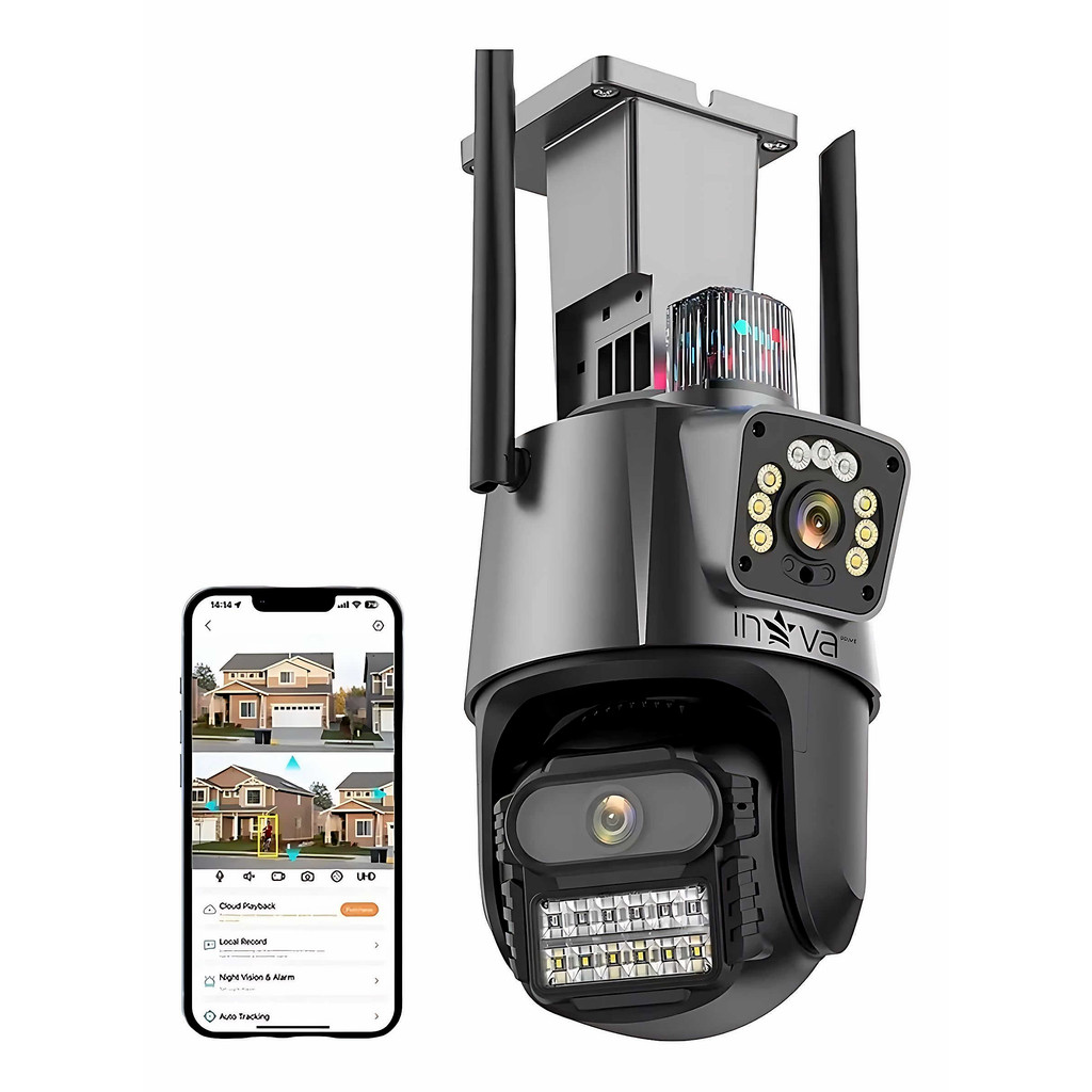 Câmera de Segurança Camera DE Segurança IP Dupla A Prova D'agua 4K 6MP