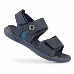 Papete Infantil Masculina Klin Urban com 3 Velcros Azul Marinho e Detalhes Anatômicos