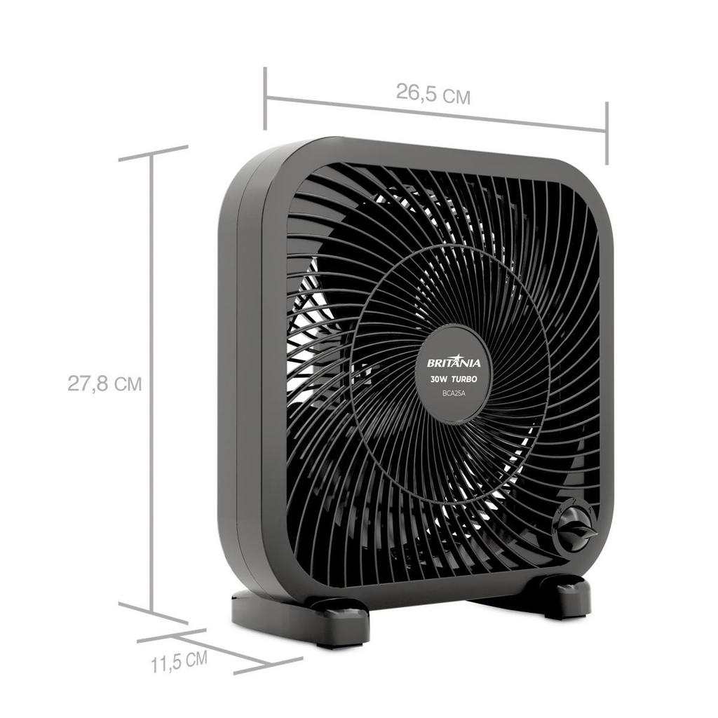 Ventilador Circulador Britânia 30W 3 Velocidades BCA25A — imagem 2 de 2