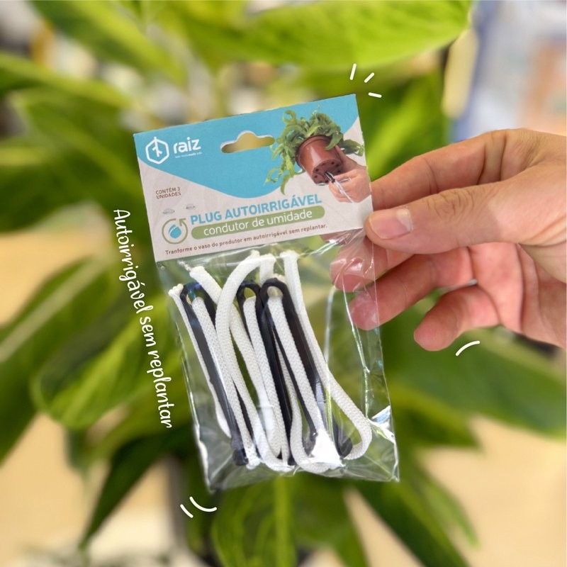 Plug Autoirrigável Para Vaso Produtor Transforme Seu Vaso Comum em Vaso Autoirrigável Fácil
