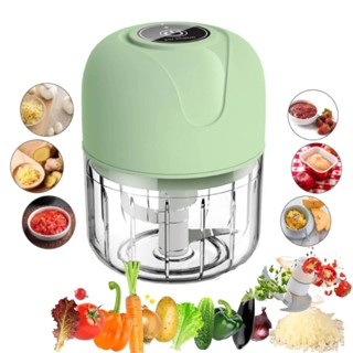 Mini Processador de Alimentos USB 250ml 3 Laminas Triturador Alho Portatil Moedor Eletrico Cebola Trituador de Alimentos em Oferta na Shopee