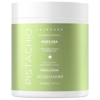 Jacques Janine Máscara Hair Care Pistachio Pistache Hidratação e Maciez 400g Vegana em Oferta na Shopee