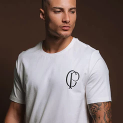 Camisa Corinthians CP Branco Algodão Masculino Oficial